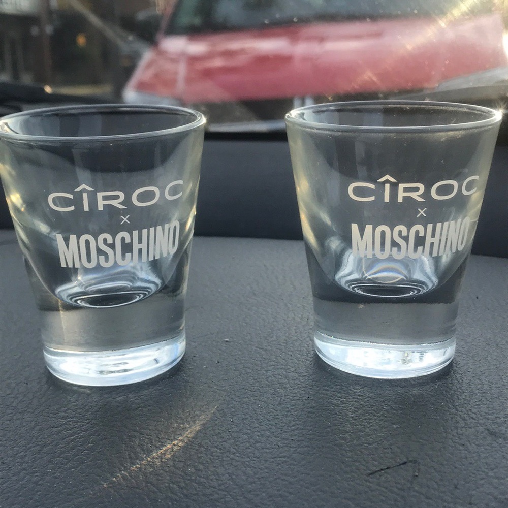 Moschino x Ciroc shot glasses (2pc set)